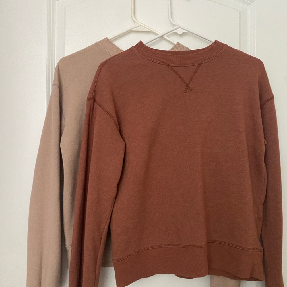 Brown and Tan Sweater Set